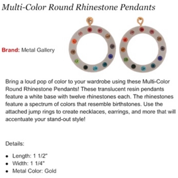 Rainbow Round translucent resin hoops with rhinestones earrings NEW - Picture 7 of 7